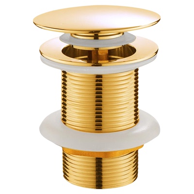 欧标面盆金色下水器提篮41接口