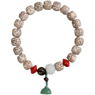 海南毛感星月菩提子佛珠手串链新男女简约情侣双单圈高密顺白民族