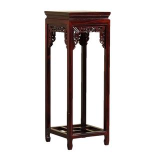 国标红木花架阔叶黄檀盆景架中式印尼黑酸枝花几客厅实木高端