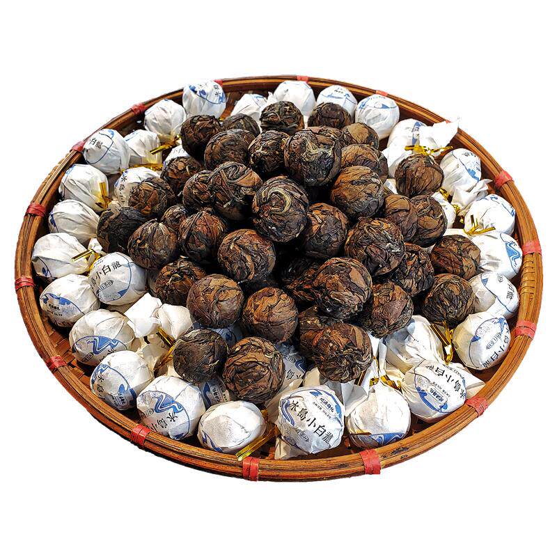 白茶龙珠冰岛古树茶小粒罐装200g