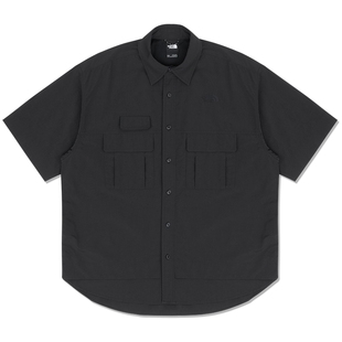 北面UE设计师款短袖衬衫男多口袋凉感户外新款TheNorthFace|8F6C