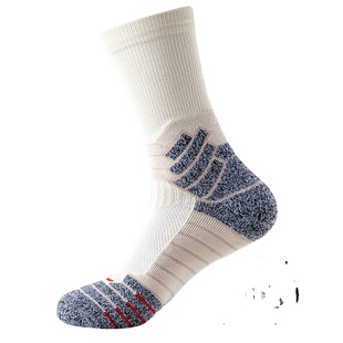 专业实战加厚袜子男毛巾底篮球运动透气美式精英袜潮长筒中筒高筒