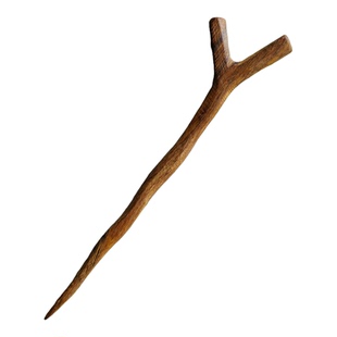 大约130mm长一枚价英国Textile Garden木质树枝披肩固定针 发簪