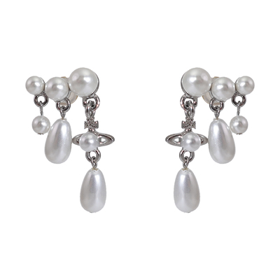 XMR欧美朋克小香风星球珍珠耳饰