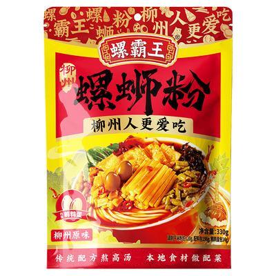 广西柳州螺霸王螺蛳粉原味水煮