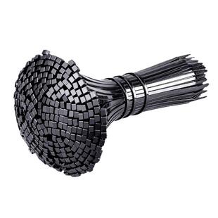 自锁式尼龙扎带4*200mm扎线带500条 固定塑料捆扎带卡扣 白色