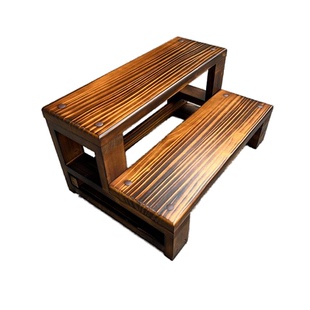 实木脚踏飘窗台阶加厚家用实木脚踏2层踏步增高架垫脚架楼梯踏步