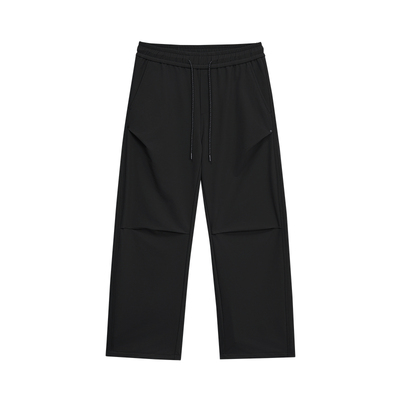 【简单裤】BODYDREAM轻量直筒裤 褶皱感尼龙伞兵裤空气感休闲裤