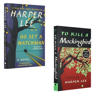 杀死一只知更鸟 设立守望者 英文原版小说2本套装 To Kill a Mockingbird 全英文版文学书籍 Harper Lee 哈珀李 正版进口英语书籍
