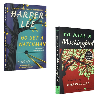 杀死一只知更鸟 设立守望者 英文原版小说2本套装 To Kill a Mockingbird 全英文版文学书籍 Harper Lee 哈珀李 正版进口英语书籍