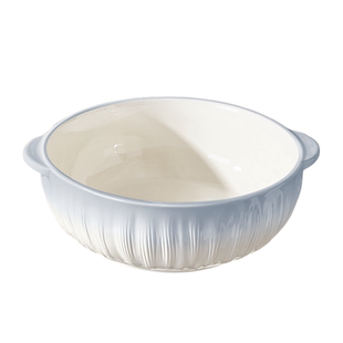 墨色陶瓷双耳汤碗家用2026新款高颜值汤盆大号汤面碗酸菜鱼大盆碗