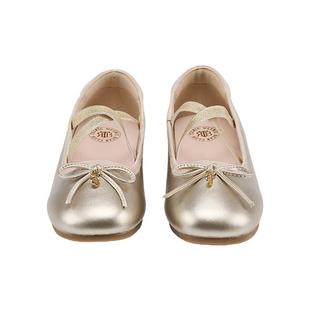 TeenieWeenie Kids小熊童装秋季款女童优雅芭蕾风绑带小皮鞋鞋子