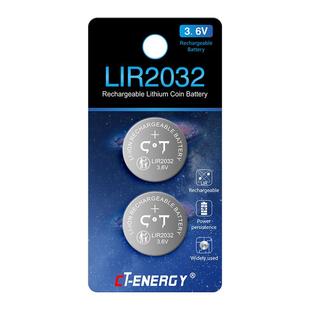 驰特包邮LIR2032 3.6V充电纽扣锂电池按摩仪电脑主板汽车遥控器无线开关体重秤温度计防丢器追踪器公交安全锤