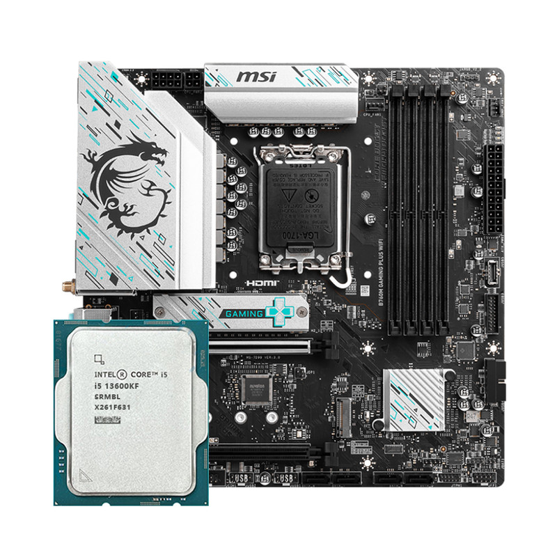 英特尔i5 13600KF全新盒装散片CPU搭铭瑄 微星B760M Z790 D4主板