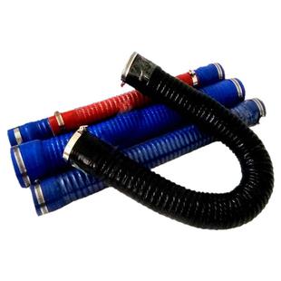 汽车改装滤清器进气管空滤连接管耐高温硅胶波纹钢丝水管变径大小