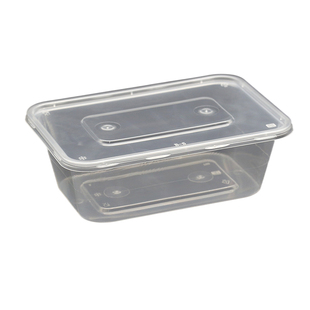 长方形食品级1000ml打包盒一次性餐盒家用水果便当盒塑料透明带盖
