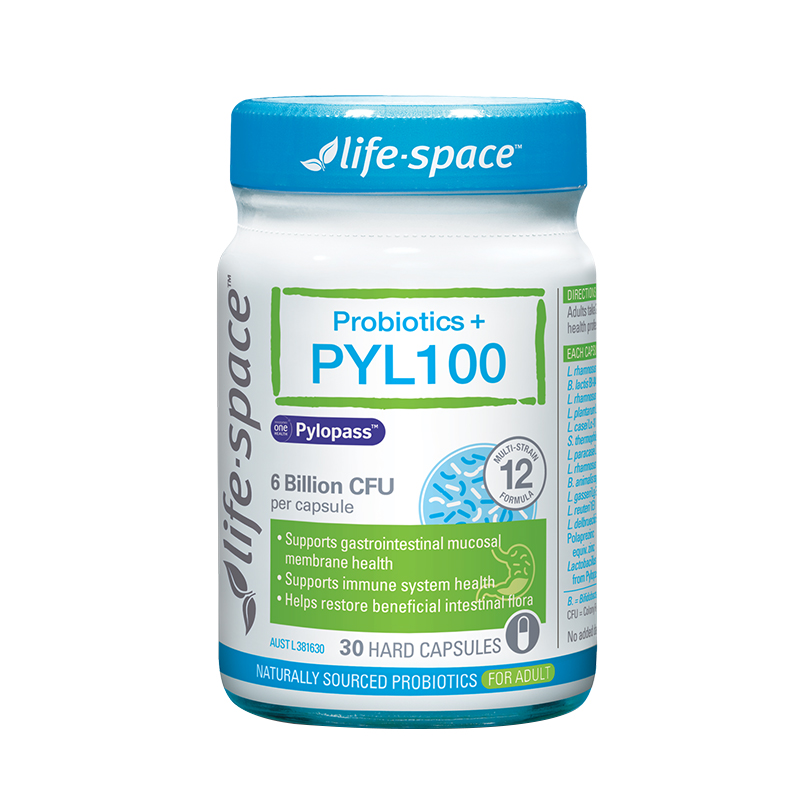 LifeSpace澳洲PYL100益生菌pylopass养胃成人护胃胶囊效期至25/3