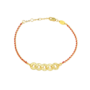 新款925纯银五钱币手链女士时尚百搭小表盘链条手链饰品