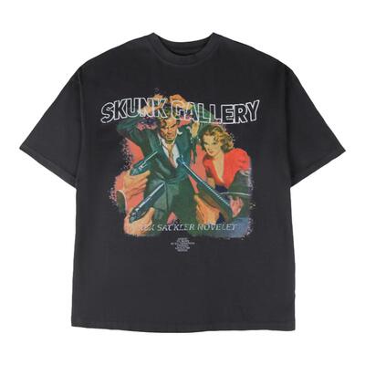 SKUNKGALLERY印花复古短袖T恤