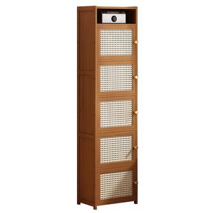 儿童书架家用落地式多层置物架非实木简易窄书柜防尘多功能储物柜