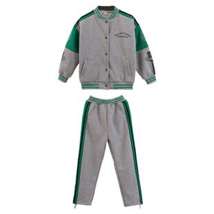 春秋女童外套儿童时髦洋气套装初中生运动春装大童女装网红潮卫衣