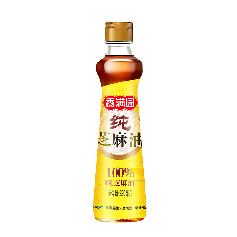 香满园纯芝麻油220ml 家用凉拌调味宿舍火锅调味香油