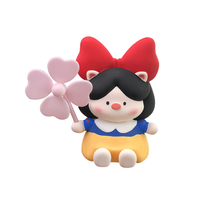 旋转风车公主车载香薰装饰