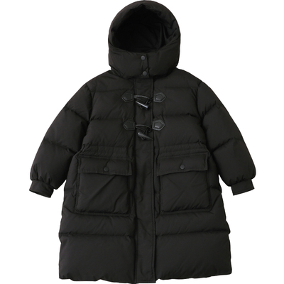 女童羽绒服中长款加厚2025冬季新款中大童装羽绒服男童外套H4277