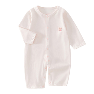 婴幼儿连体衣夏季薄款小月龄夏天长袖空调服夏装睡衣男女宝宝衣服