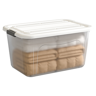 桌面储物箱加厚巨大整理箱零食衣服号被子玩具家用透明收纳箱包邮