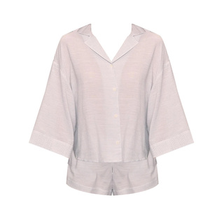 Eberjey美国轻奢航海风条纹外穿短袖家居服套装夏睡衣女