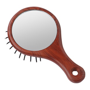 玫姬小号木梳气垫梳气囊梳子带镜子梳子随身便携按摩迷你镜梳男女
