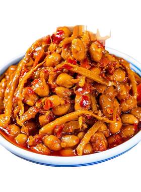 江西赣湖南特产姜丝腊八豆下饭菜