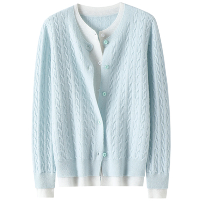 启超官方高端100%纯山羊绒衫