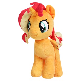 正版小马宝莉毛绒公仔余晖烁烁玩偶周边抱枕星光熠熠女孩生日礼物