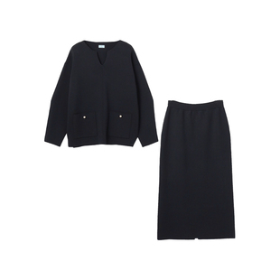 组曲时尚优雅简约气质顺滑弹力针织套装女ONWARD
