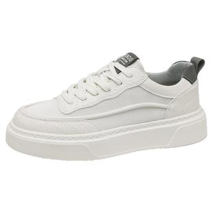 男鞋2025新款秋冬网面透气高级感休闲板鞋运动增高百搭男生小白鞋