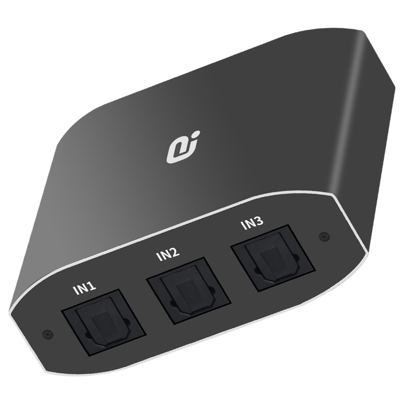 DTS杜比AC3光纤音频切换分配器SPDIF数字Toslink无损一进出遥控