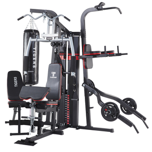 家用健身房器材多功能一体机力量站高位下拉夹胸组合综合训练器械