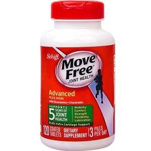 【阿里健康官方】美国MoveFree氨糖维骨力MSM绿120粒软骨素软膏