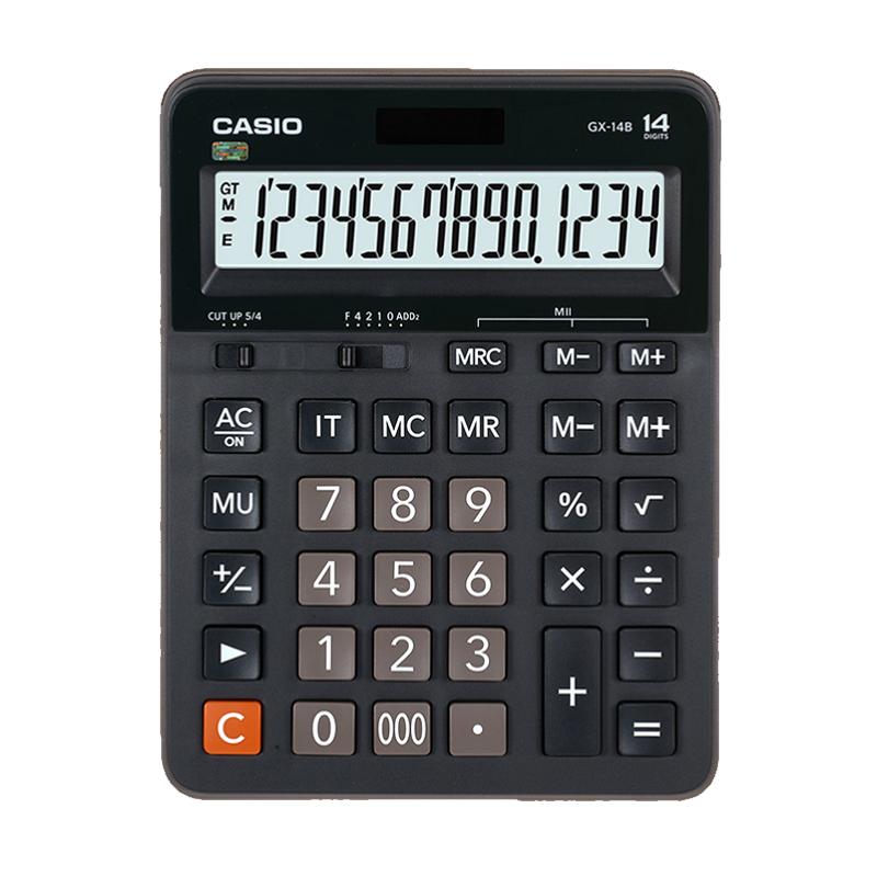 卡西欧 CASIO GX-14B 大号计算器 日常商务 14位显示 计算机