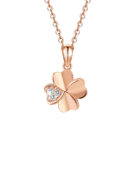 Luckyhive四叶草吊坠项链女款浪漫惊喜告白礼物仪式感送女友老婆