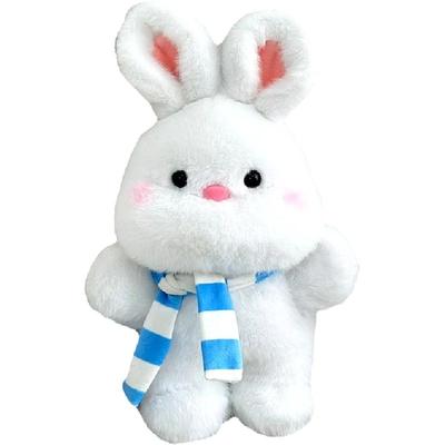 小兔子毛绒玩具睡觉抱草莓熊公仔