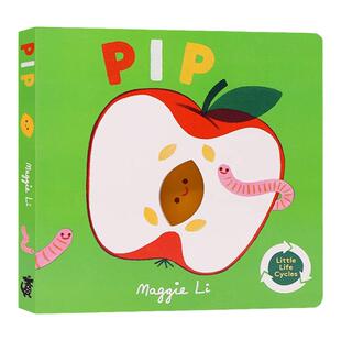 生命周期 种子 英语原版 Little Life Cycles Pip  儿童科普进口书 百科知识图画书  平装纸板书 2-5岁 Maggie Li 树木的生命周期