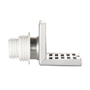 神枪手墙角横排地漏不锈钢墙面L型入墙式出水阳台水池侧排水篦子