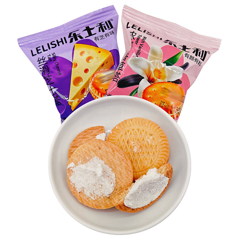 乐士利丝滑芝士塔浓郁香草塔饼干
