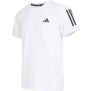 滔搏adidas阿迪达斯男子跑步训练健身圆领运动短袖T恤IK7436