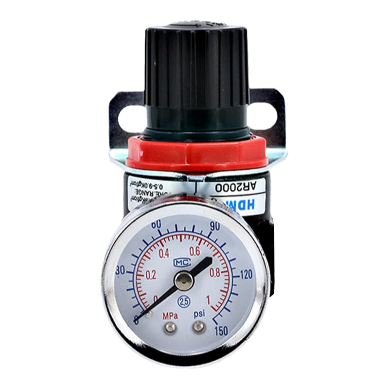 调压阀气压调节阀气动可调空气减压阀气泵气体调气阀AR2000空压机