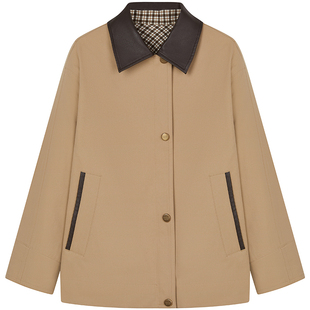 【T.W.R.C】TeenieWeenie小熊女装春秋复古双面穿巴恩风外套twrc