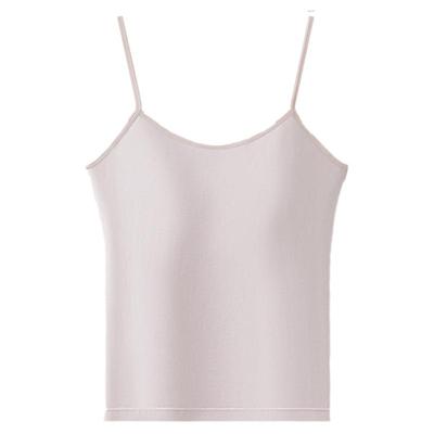 带胸垫莫代尔红豆打底背心